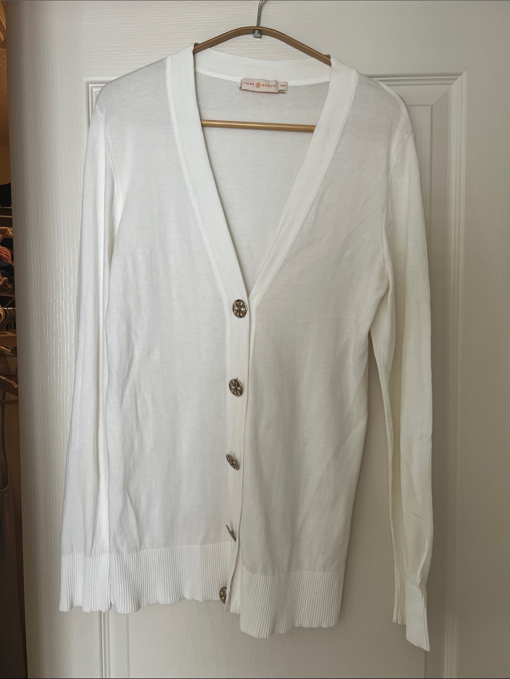 Tory Burch V-Neck Cardigan - Classic Button Front